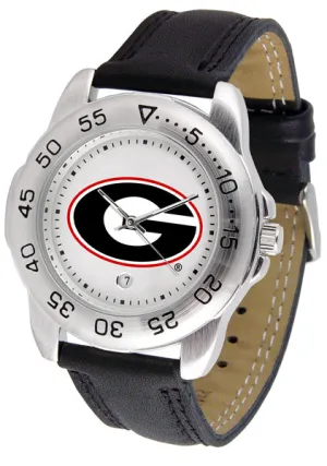 Georgia Bulldogs Sport Leather Men’s Watch