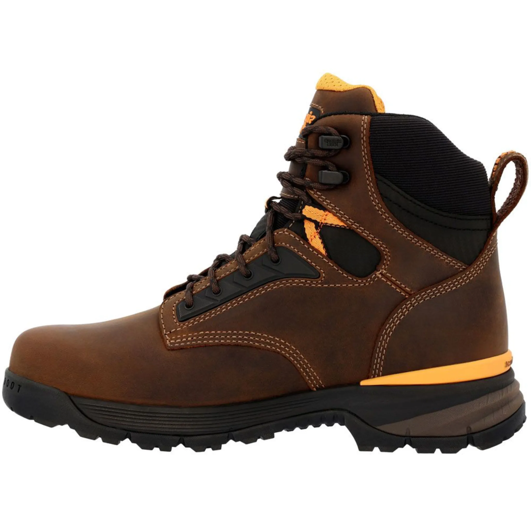 GEORGIA MEN'S BROWN 6IN STEEL TOE WORK BOOT - GB00597