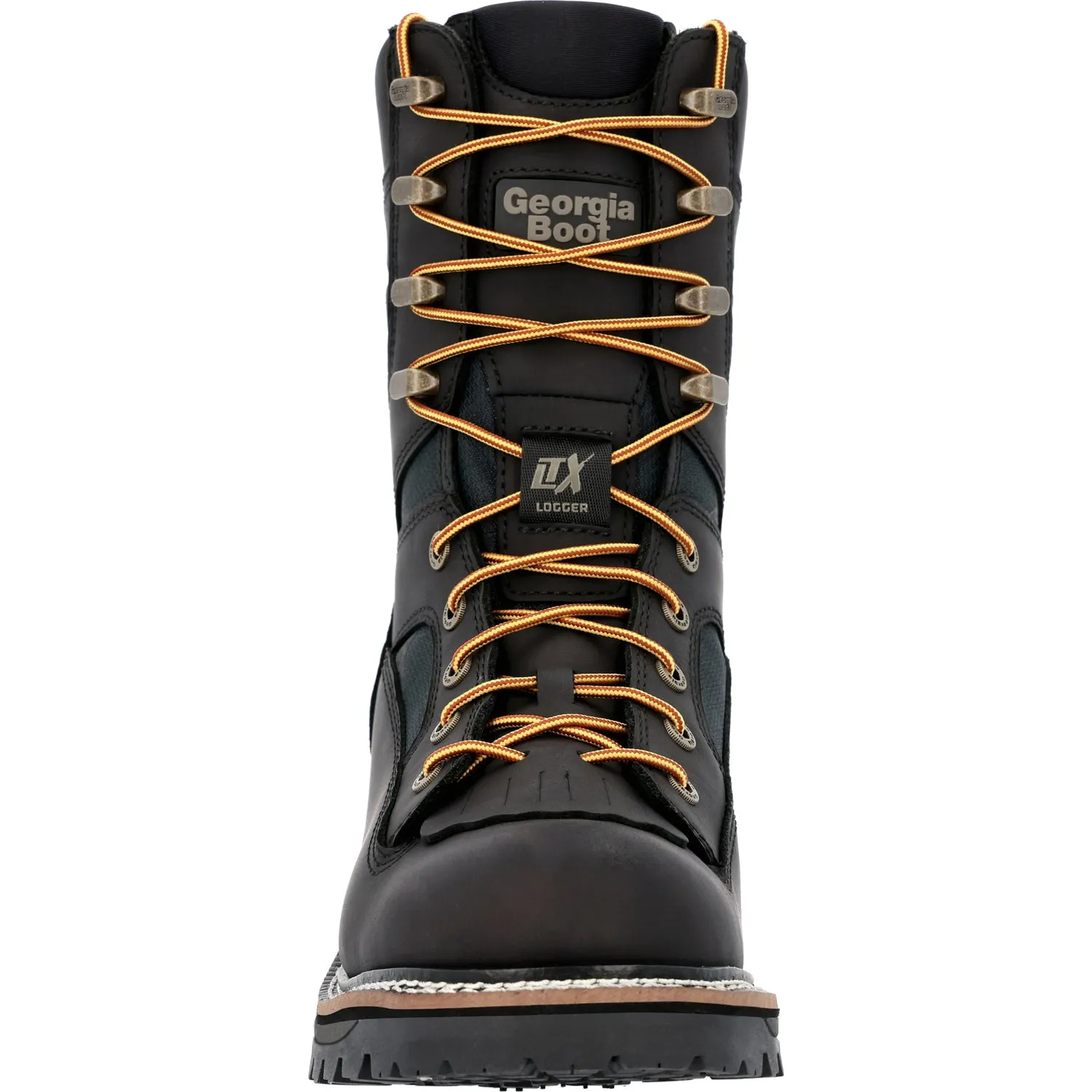 Georgia Mens LTX Logger WP Black Leather Work Boots