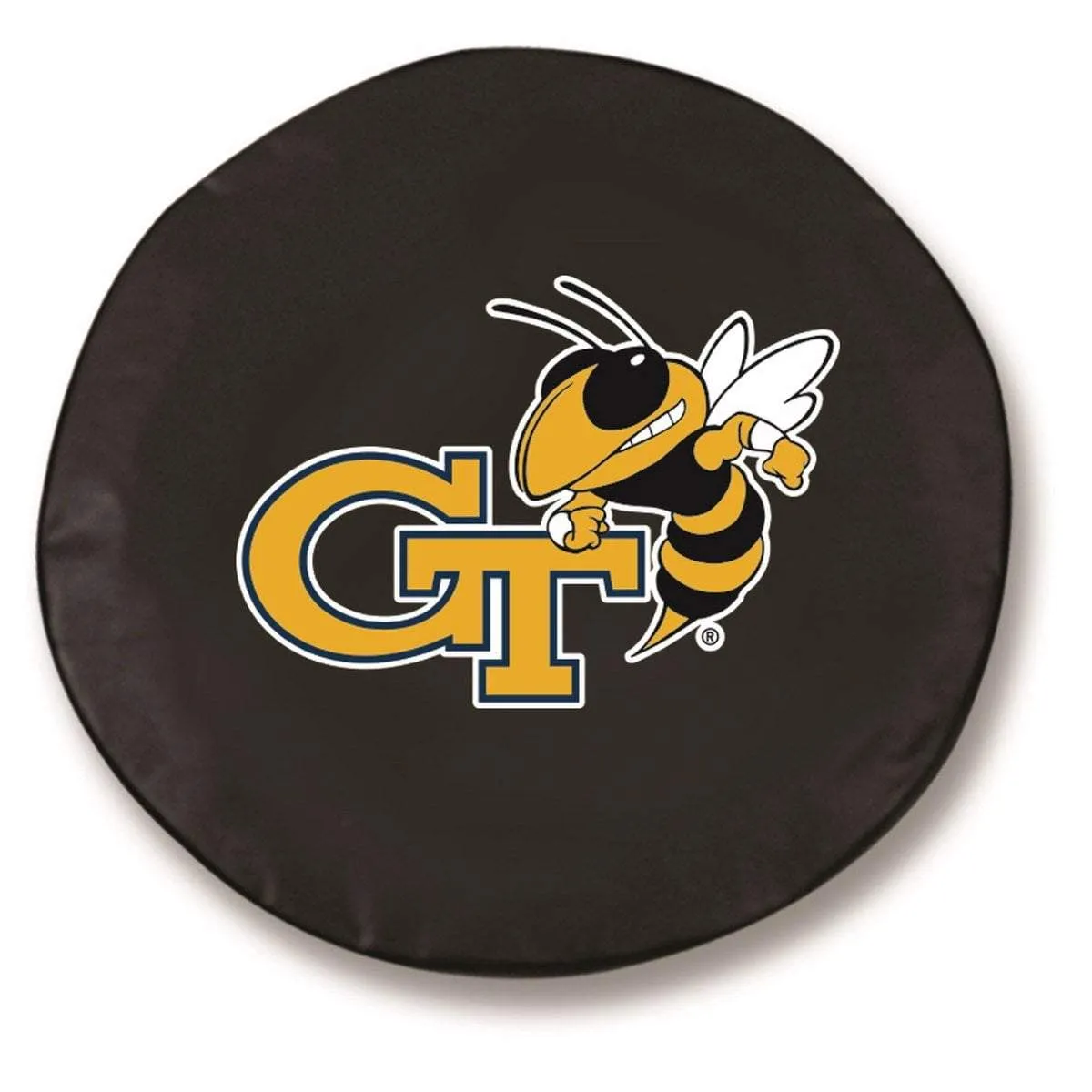 Georgia Tech Yellow Jackets HBS Black Fitted Car Tire Cover