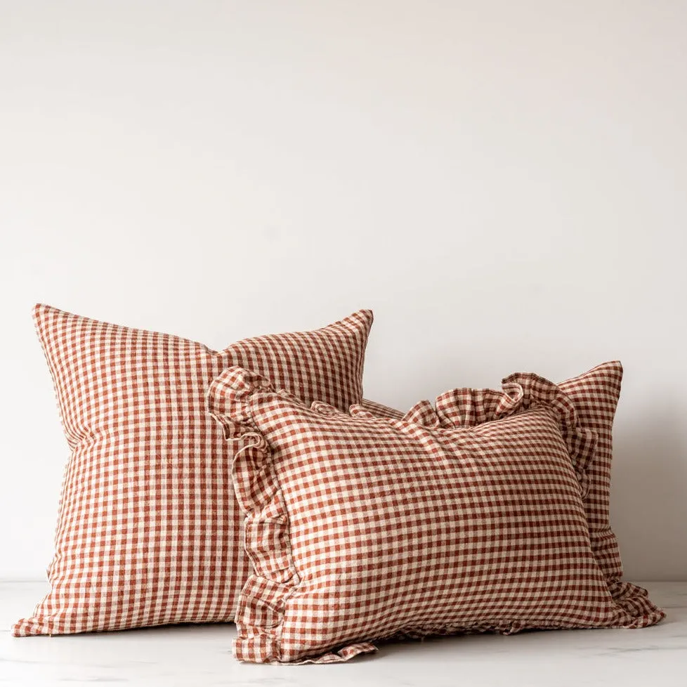 Georgie Gingham Pillow Cover