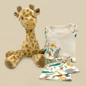 Georgie Giraffe Soft Toy and Jungle Pyjamas