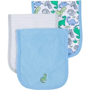 Gerber® 3-Pack Baby Boys Dinosaur Terry Burp Cloths