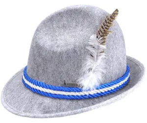 German Alpine Hat Gray With Rope