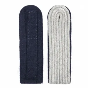 German Officer Shoulder Boards - Navy Blue Piped