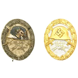 German WWII July 20th 1944 High Quality Reproduction Wound Badge Set