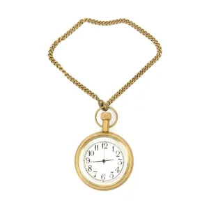 German WWII Style Brass Pocket Watch