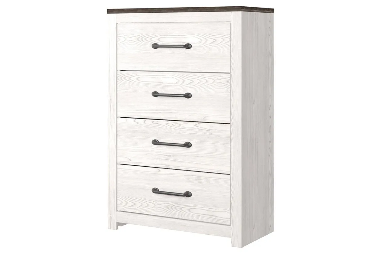 Gerridan White/Gray Chest of Drawers