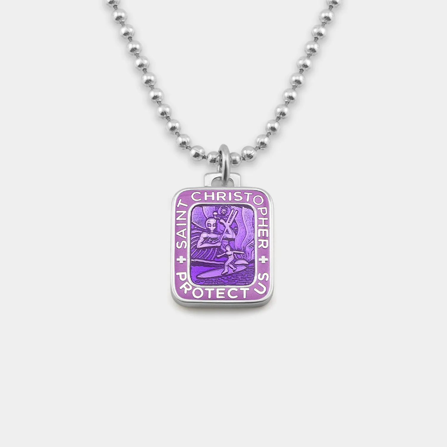 GETBACK SUPPLY RECTANGLE NECKLACE - LILAC/LAVENDER