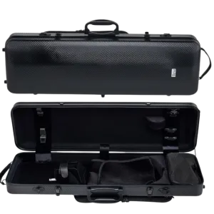 GEWA Pure Polycarbonate Oblong Violin Case 2.4kg Black