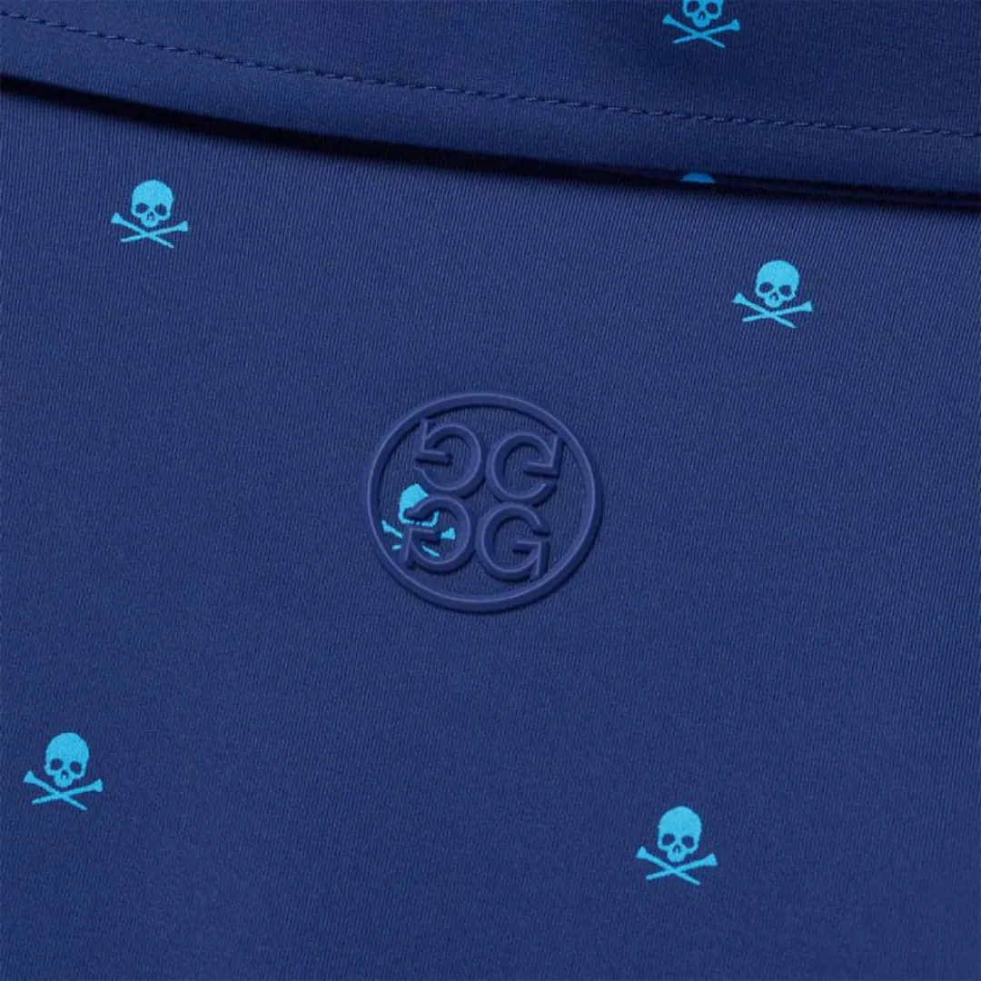 G/FORE Men's Mini Skull & Tees Button Down Golf Polo T-Shirt