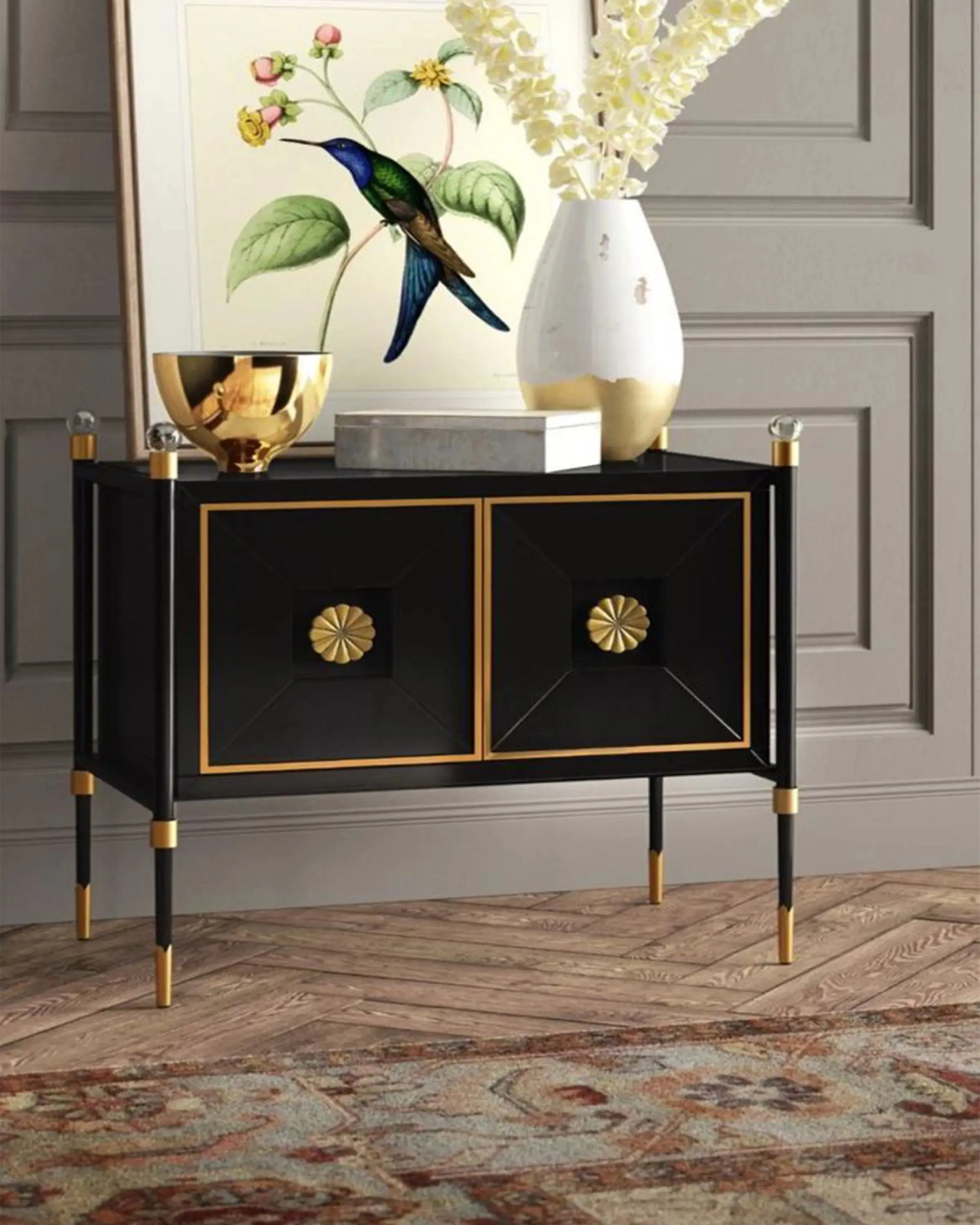 GHANA CLASSIC BLACK SIDEBOARDS WITH SPACE