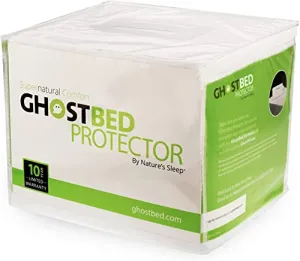 GhostBed Waterproof Mattress Protector & Cover - Noiseless, Lightweight, Breathable & Plastic-Free - Split King