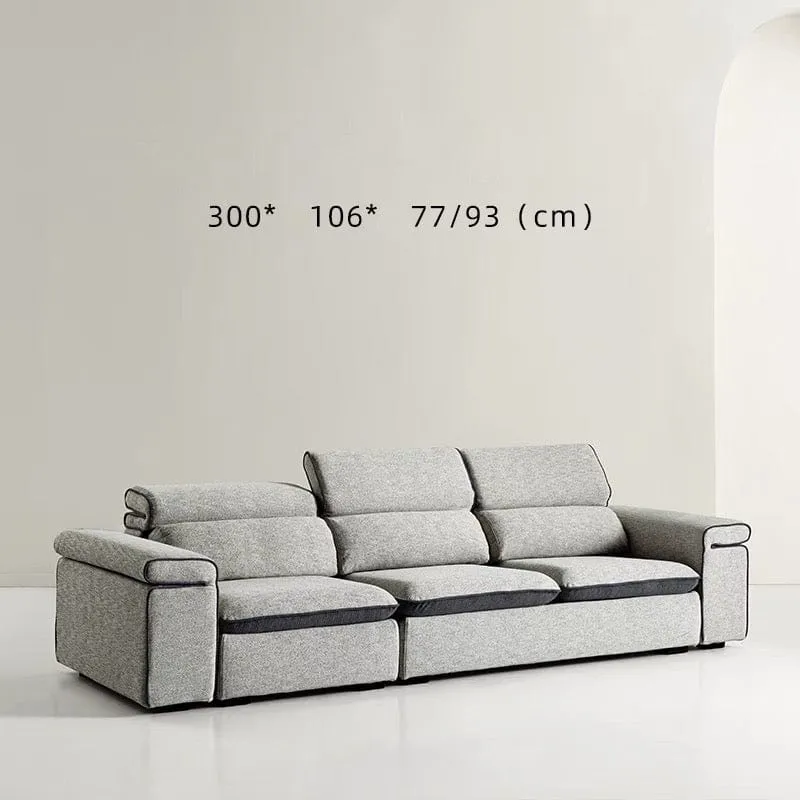 Gianna Sectional Sofa with Adjustable Headrest