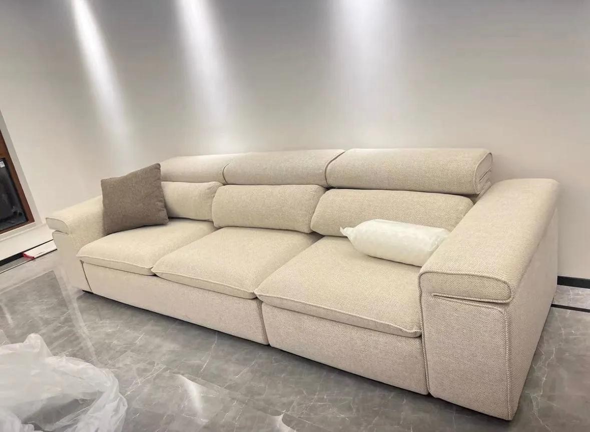 Gianna Sectional Sofa with Adjustable Headrest