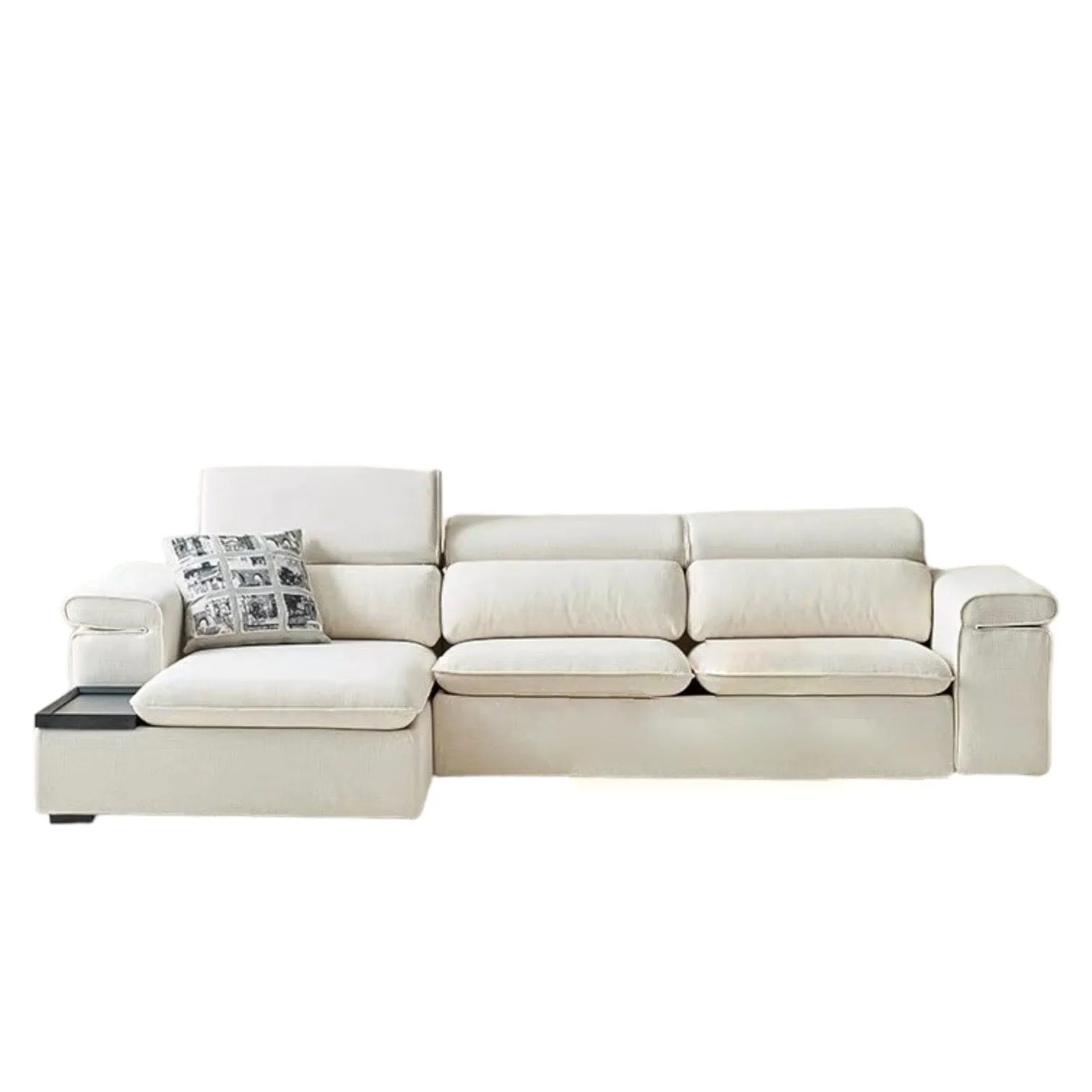 Gianna Sectional Sofa with Adjustable Headrest