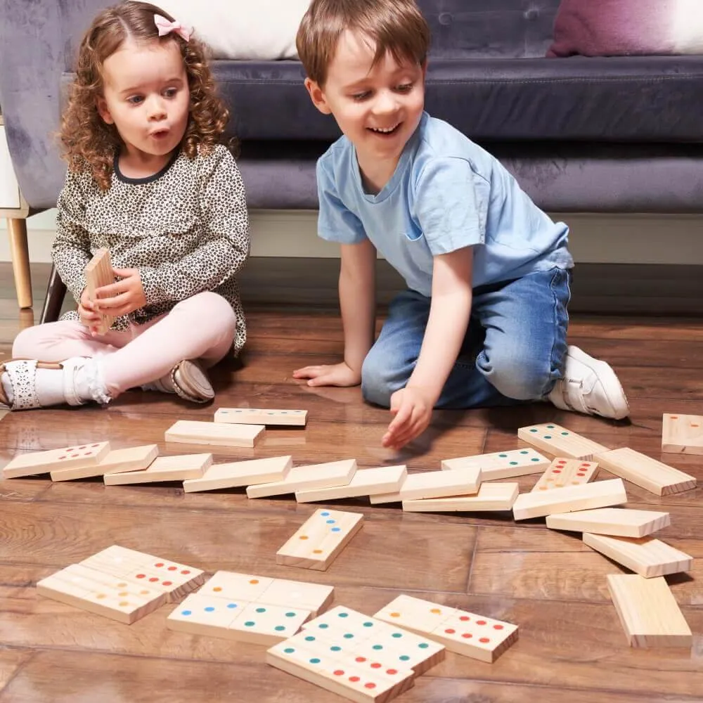 Giant Dominoes - Wooden Dominoes Set