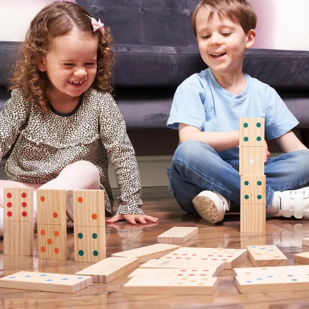 Giant Dominoes - Wooden Dominoes Set