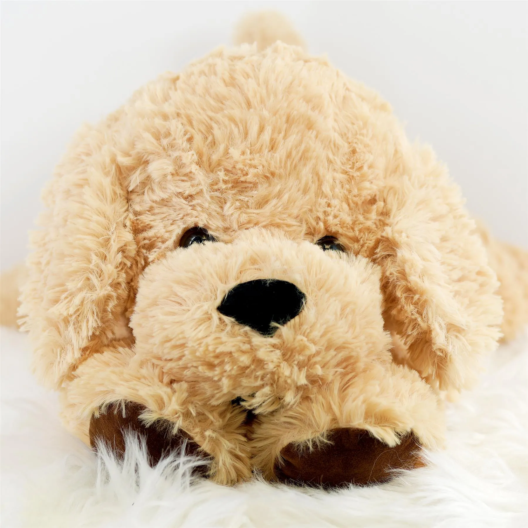 Giant Plush Lying Dog Soft Toy, 28 Inch