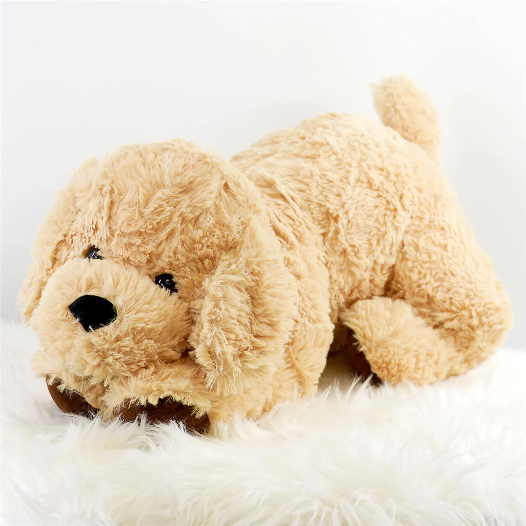 Giant Plush Lying Dog Soft Toy, 28 Inch