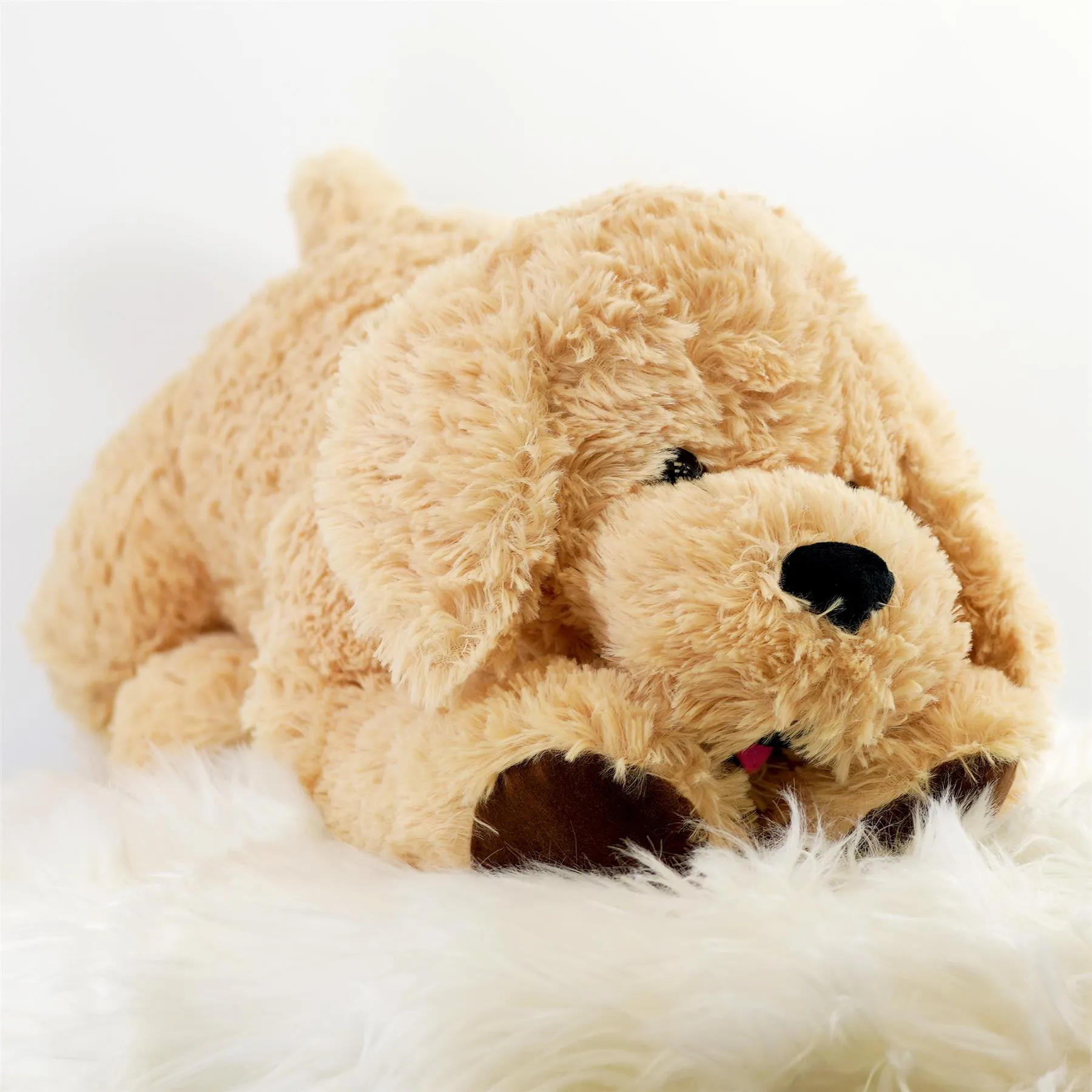 Giant Plush Lying Dog Soft Toy, 28 Inch