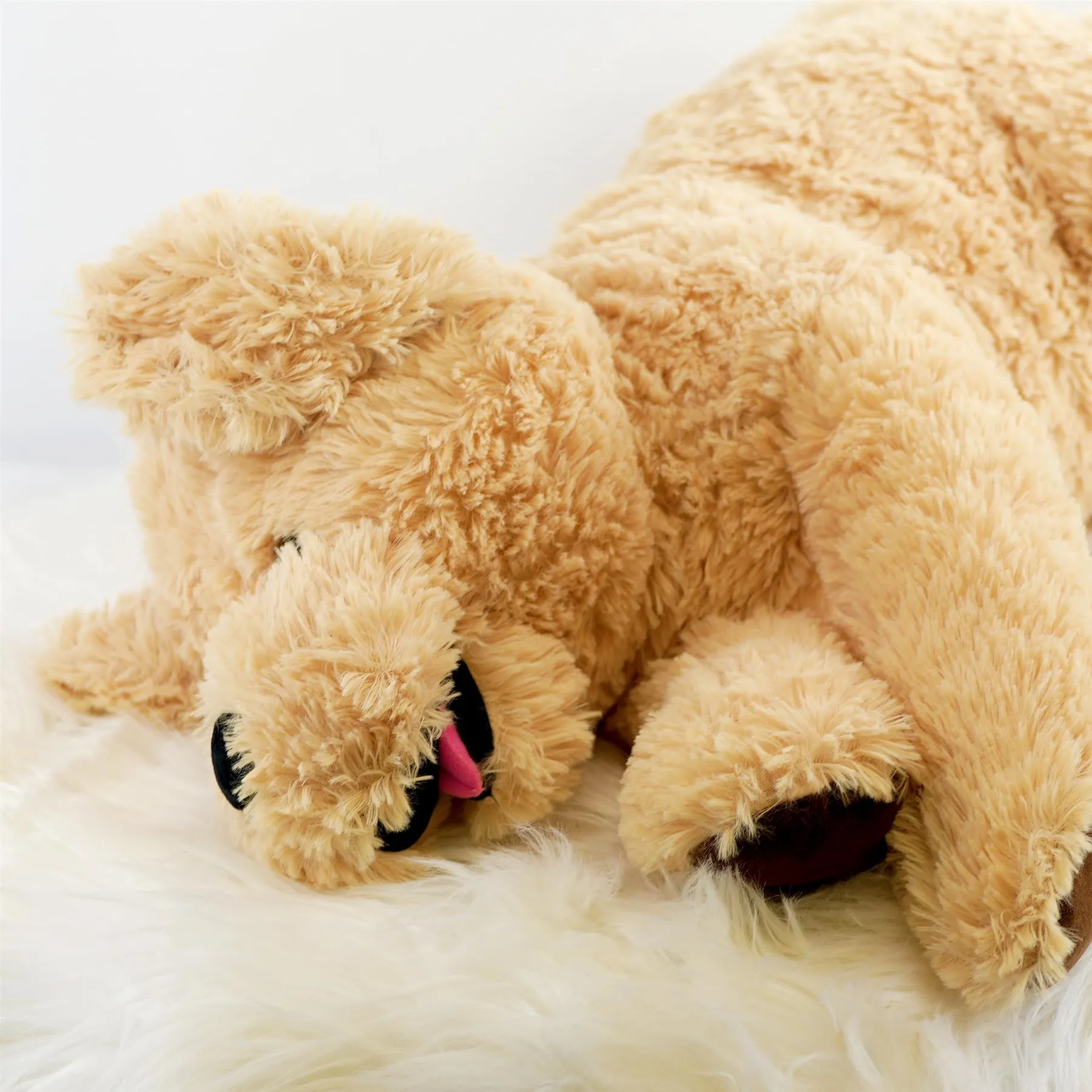 Giant Plush Lying Dog Soft Toy, 28 Inch