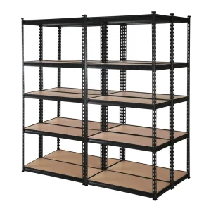 Giantz 4X1.8M Garage Shelving Warehouse Rack Storage Shelves Pallet Racking Black