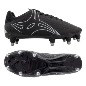 Gilbert Kaizen 2.0 Power 8S SG Rugby Boots, Black