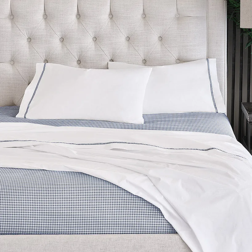 Gingham Charm Luxury Coastal Bedding