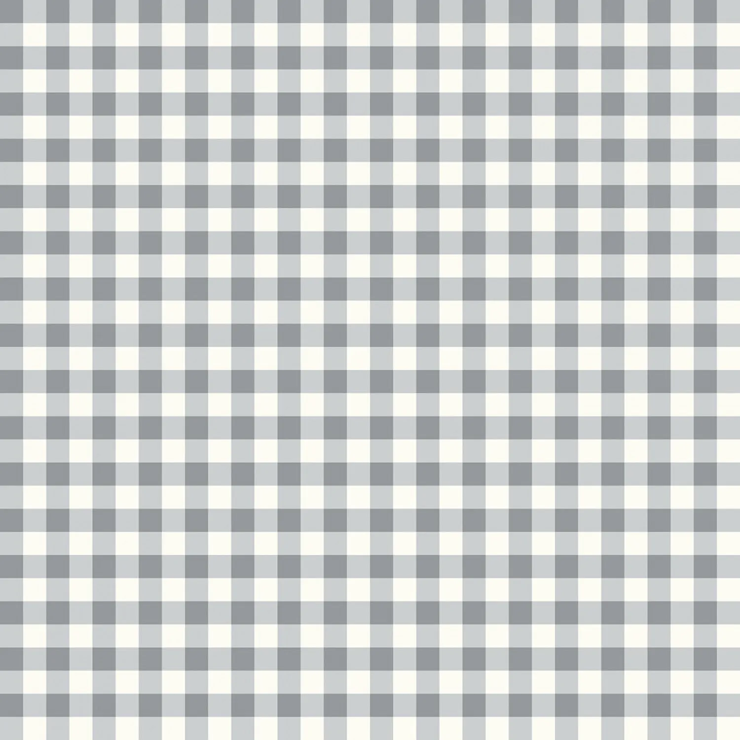 Gingham Weaves | 1/4" Gingham Check - Gray | Yarn-Dyed Cotton