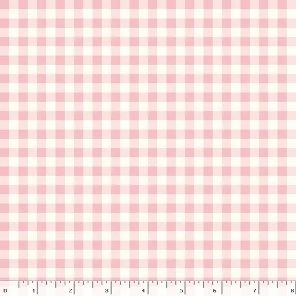 Gingham Weaves | 1/4" Gingham Check - Pink | Yarn-Dyed Cotton