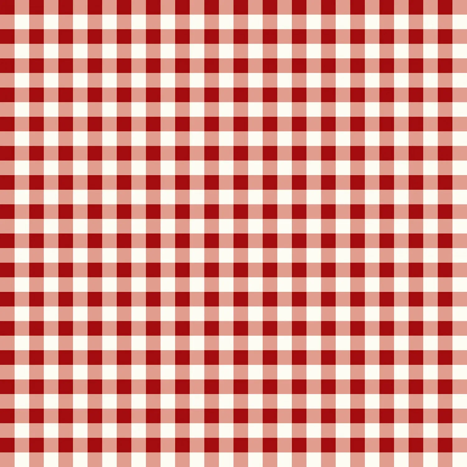 Gingham Weaves | 1/4" Gingham Check - Red | Yarn-Dyed Cotton