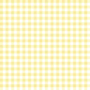 Gingham Weaves | 1/4" Gingham Check - Yellow | Yarn-Dyed Cotton