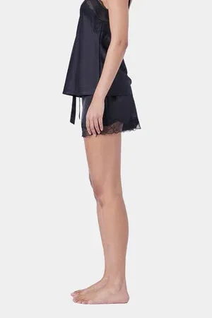 Ginia - Skylar Silk Shorts - Black