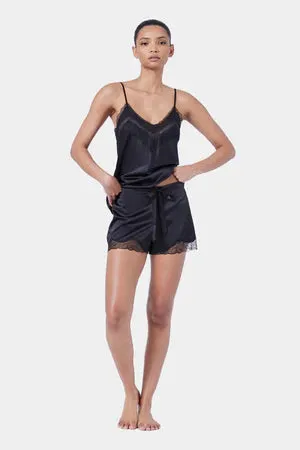 Ginia - Skylar Silk Shorts - Black