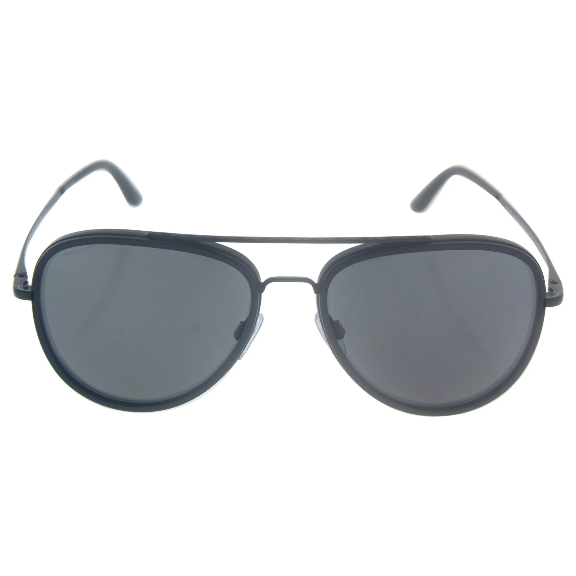 Giorgio Armani Mens Sunglasses (AR6039) Black Matte/Grey Metal - Polarized - 56mm