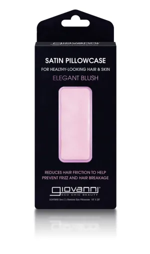 Giovanni Elegant Satin Pillowcase, Blush 1 Pack