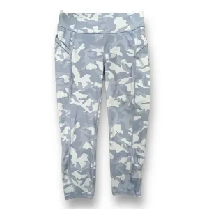 Girls All in Motion Size 14/16 Light Gray Camo Athletic Capri Capris