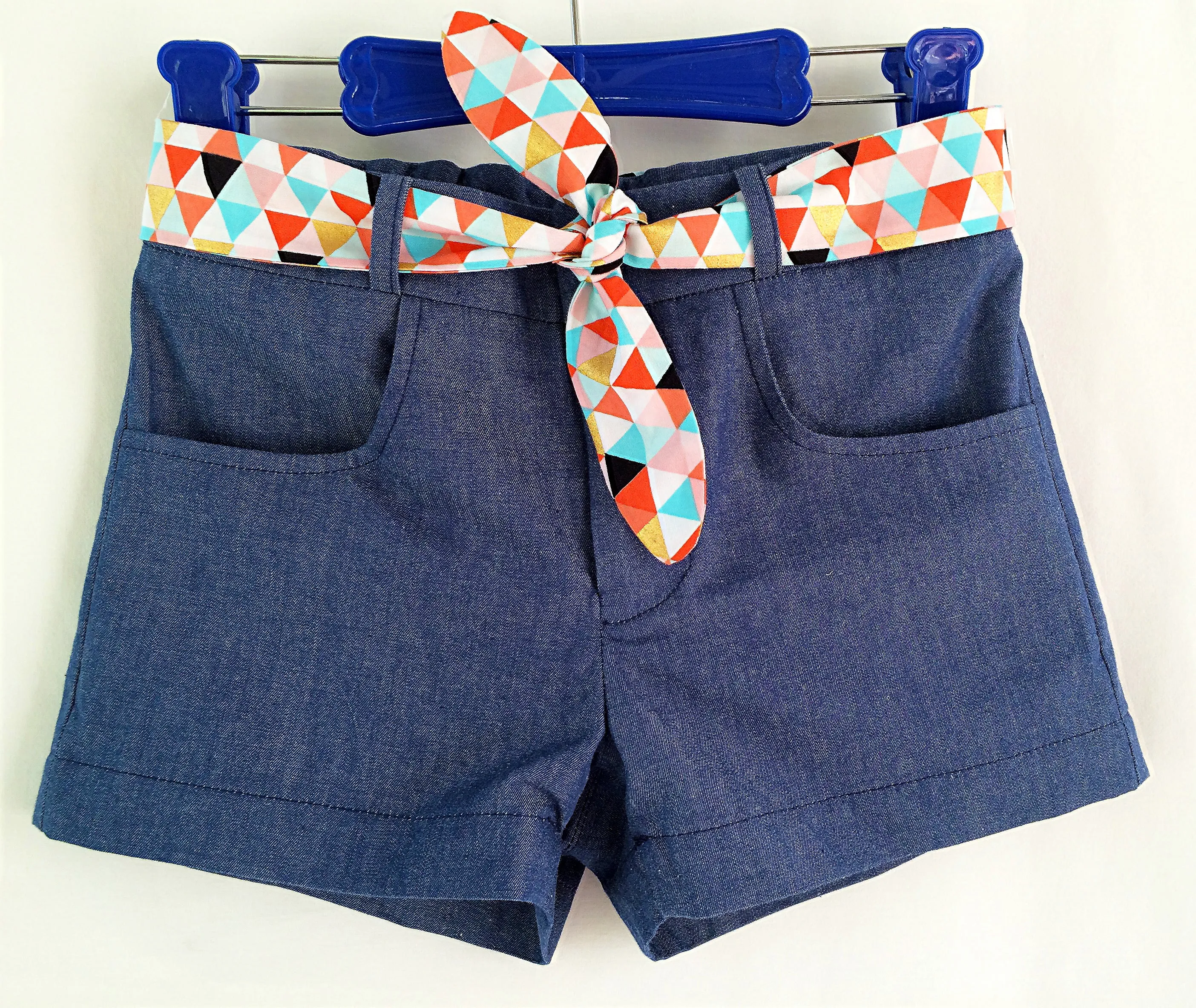 Girls & toddler summer shorts sewing pattern SANDY BAY SHORTS, sizes 2 to 14 years