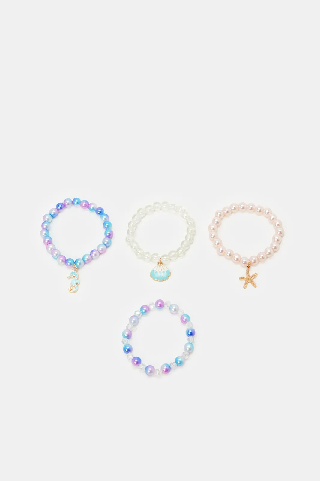 Girls Assorted Embellished Bracelets (4 Piece)