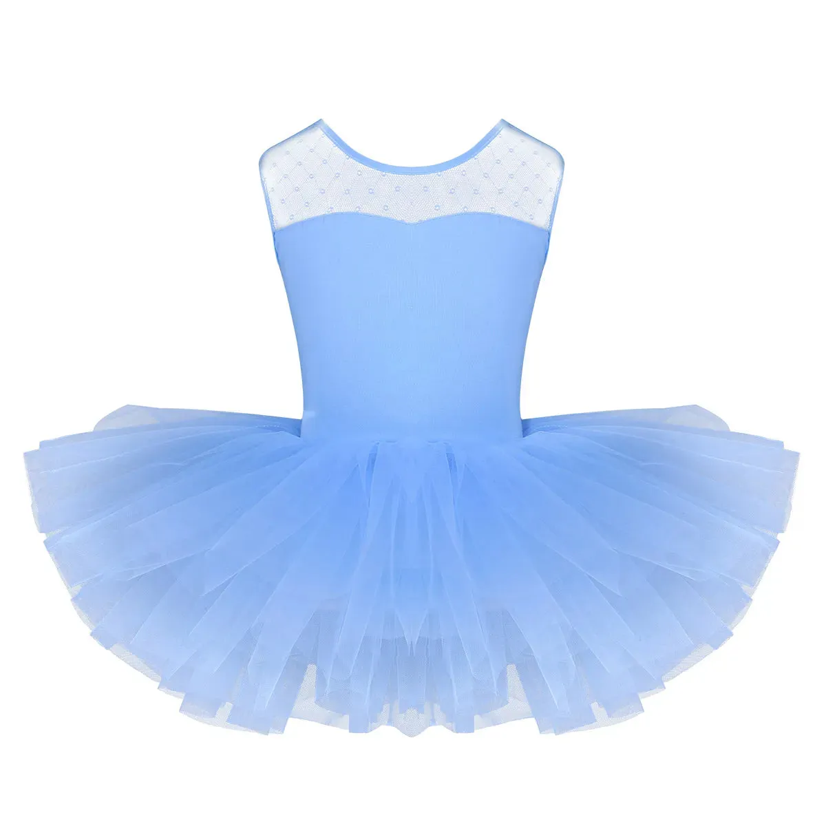 Girls Ballet Dress Stretch U-shaped Back Ballet Dance Gymnastics Leotard Tutu