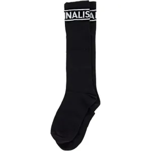 Girls Black Monnalisa Print Socks