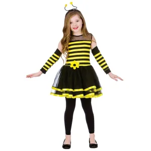 Girls Bumblebee Animal Fancy Dress Halloween Costume