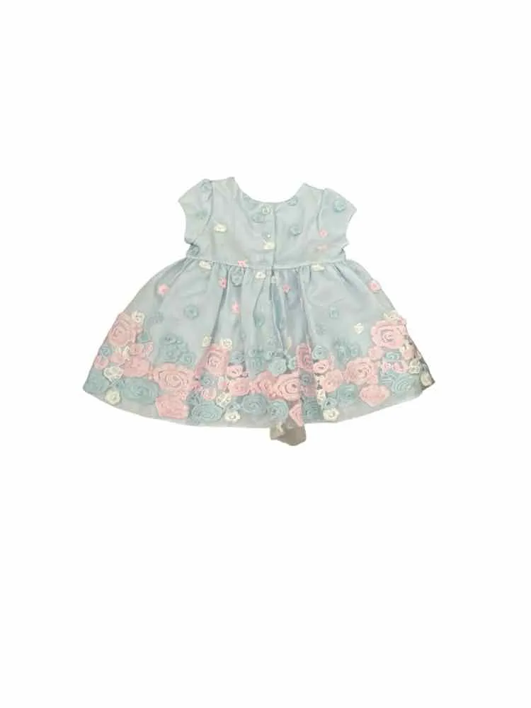 Girls Child Size 0-3 months Mia & Mimi Light Blue Dresses