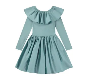 Girls Dress | Organic Cotton Cille Dress in Calm | Molo