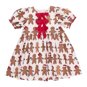 Girls Dresses | Gingerbread Cookie | Pink Chicken