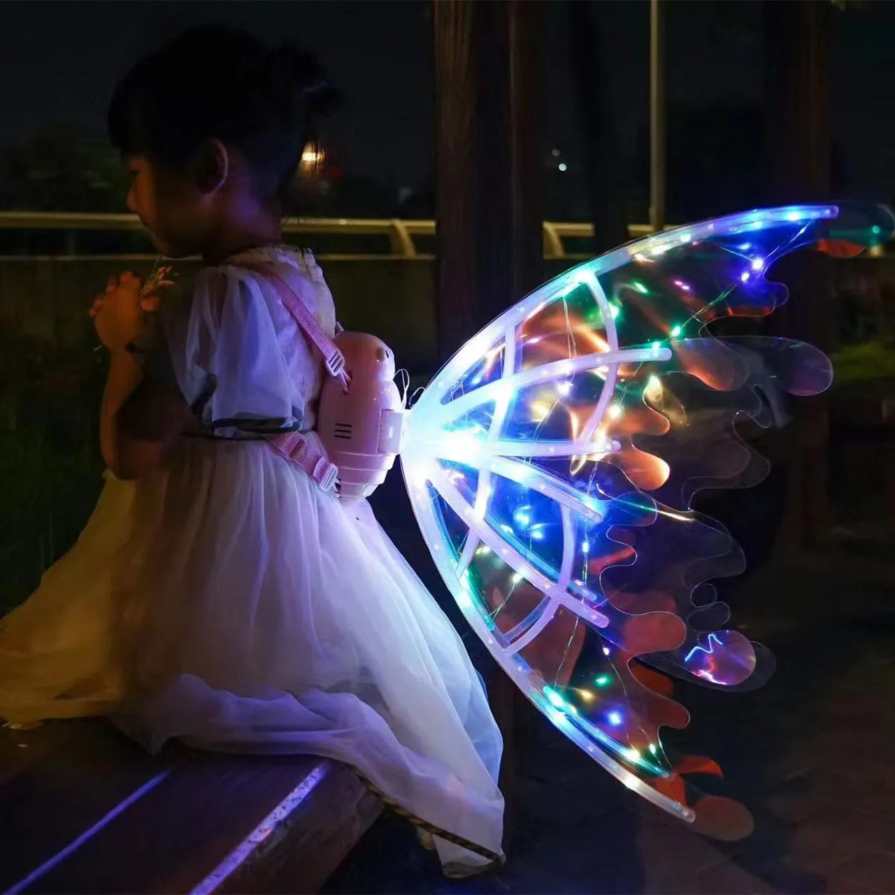 Girls Electrical Butterfly Wings With Lights and Automatic Flap