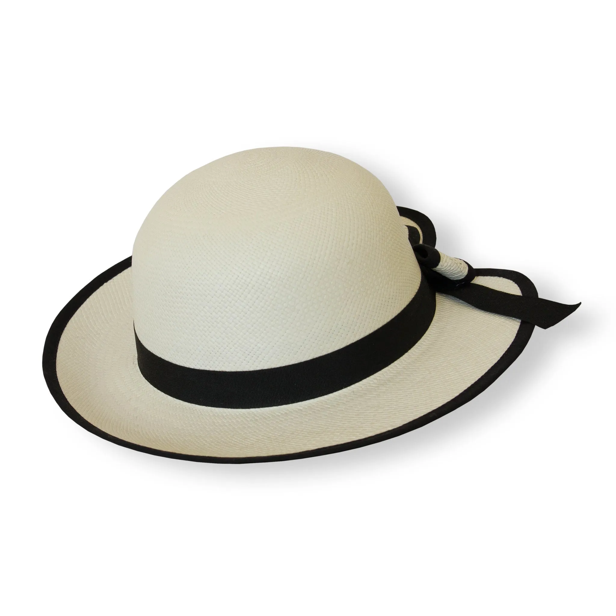 Girls Fedora Panama Hat - Black Band