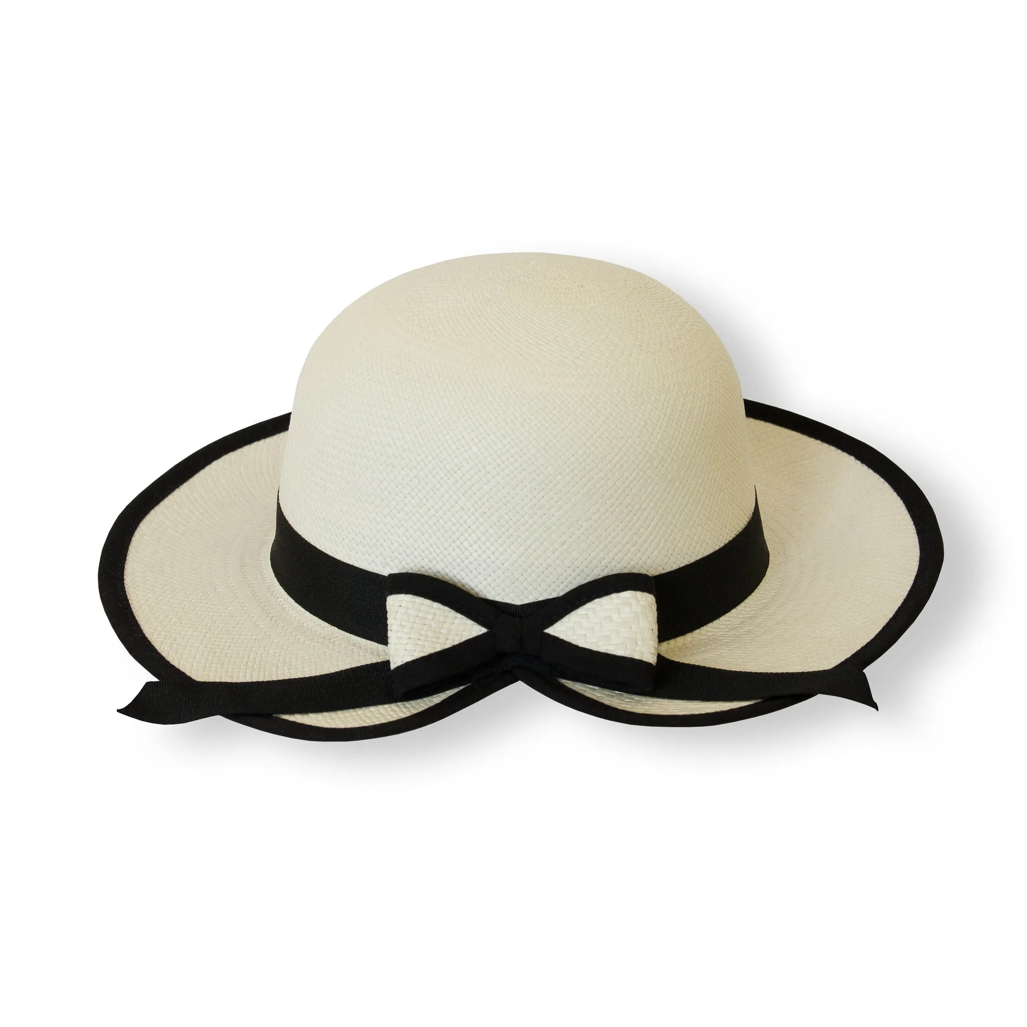 Girls Fedora Panama Hat - Black Band