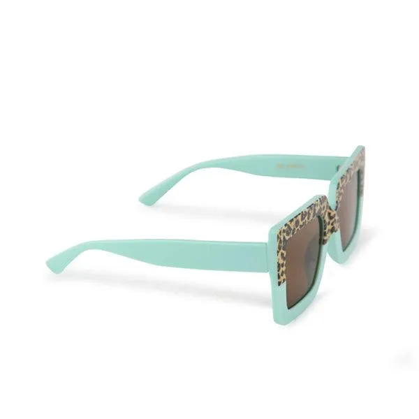 GIRLS LIGHT GREEN FRAME SUNGLASS